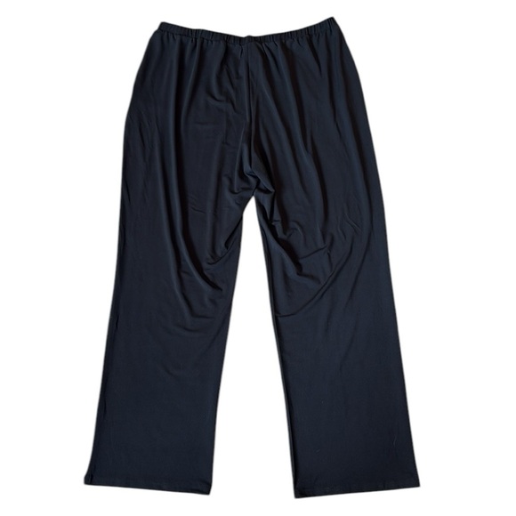 Magellan’s Travel Wide Leg Pull-On Stretch Pants Black Pockets Packable Flowy XL - Picture 3 of 6